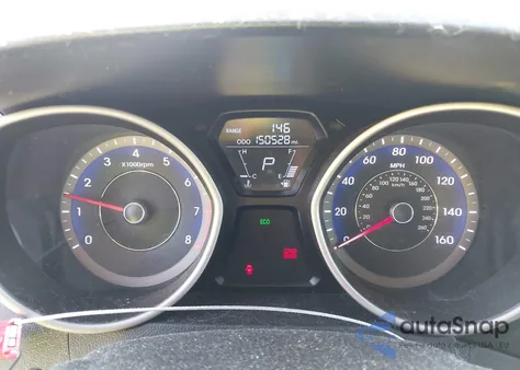 2013 Hyundai Elantra Limited из США, поврежденный, VIN KMHDH4AE9DU670555